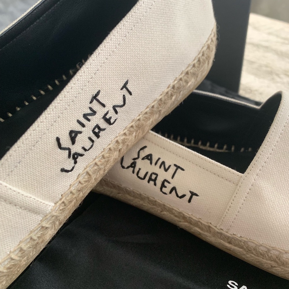 Saint Laurent canvas espadrilles (sz 40.5) - Picture 3 of 6